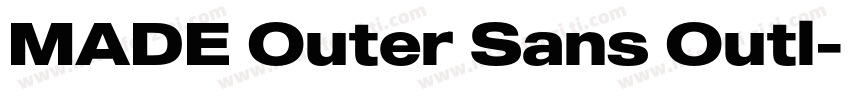 MADE Outer Sans Outl字体转换
